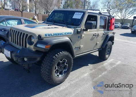 2022 Jeep Wrangler 4Xe Unlimited Rubicon 4X4 z USA, uszkodzony, nr VIN 1C4JJXR68NW267490